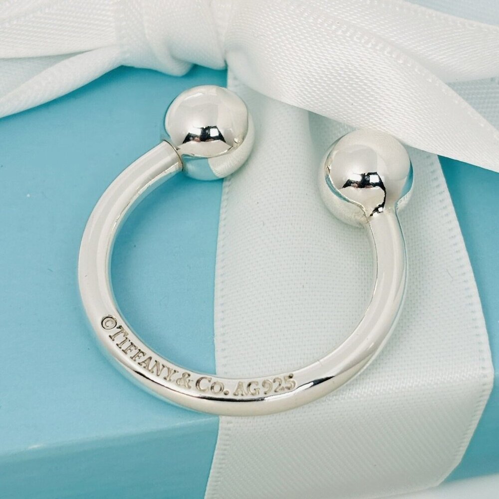 Tiffany & Co Horseshoe Key Ring Chain Keyring Keychain in Sterling Silver